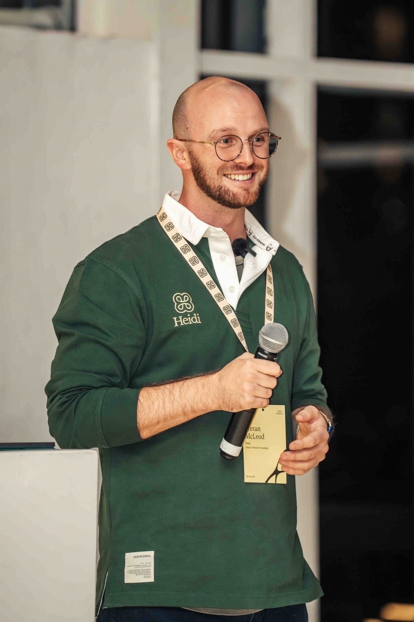 Kieran McLeod speaking at a Heidi Horizons event